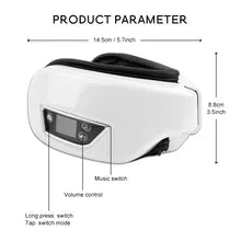ReviveEyes: 6D Smart Airbag Vibration Eye Care Oasis with Hot Compress, Bluetooth, and Wrinkle Relief