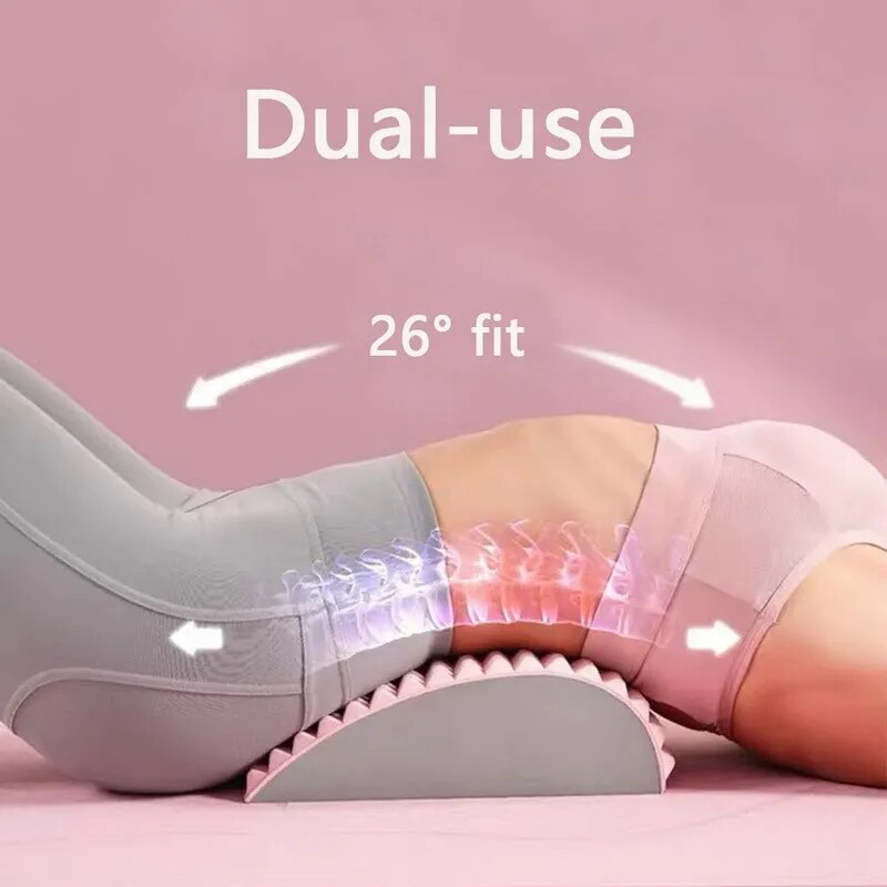 SpineSoothe: 3-in-1 Back Stretcher, Neck & Lumbar Support, Massager for Pain Relief & Relaxation